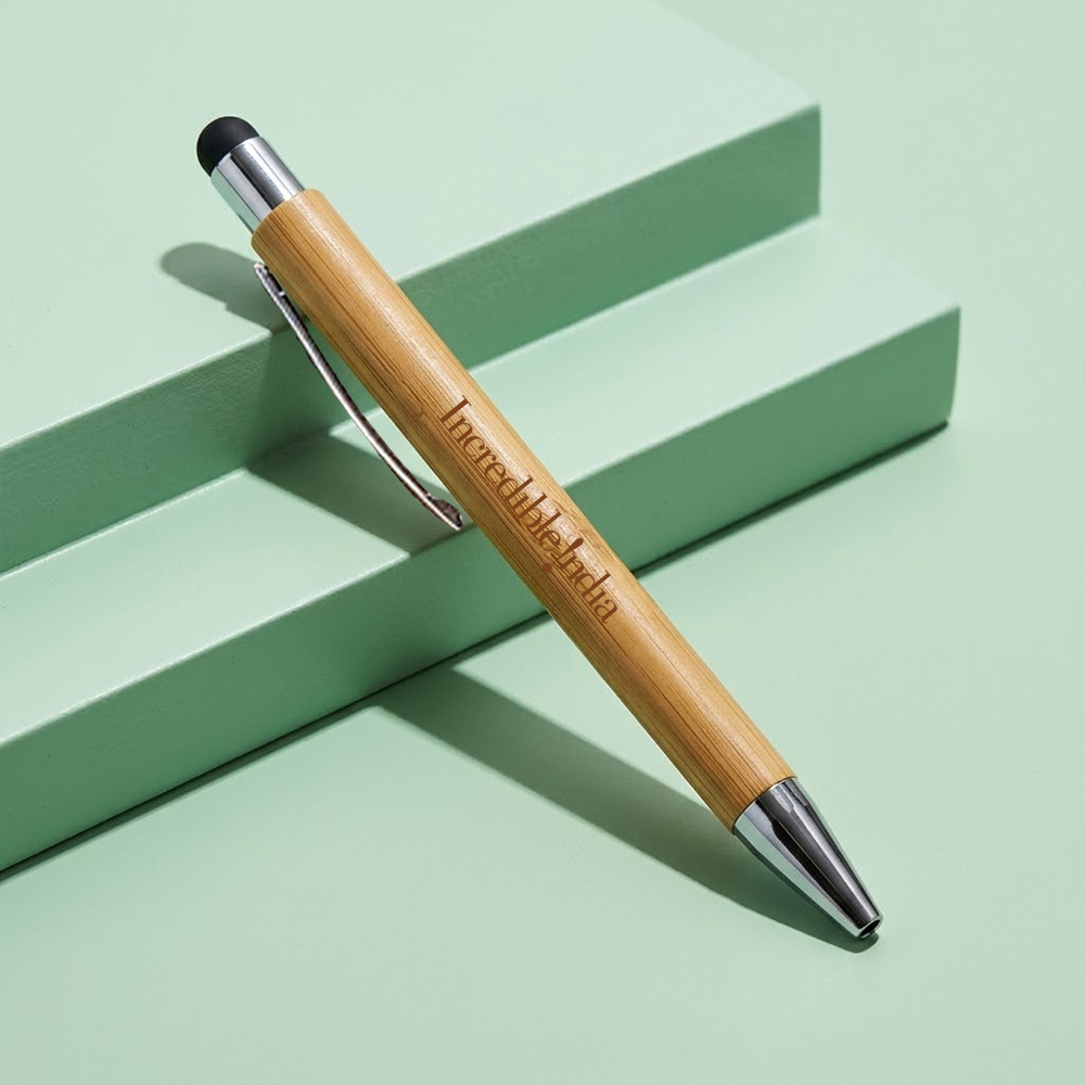 Bamboo Stylus Pen with logo