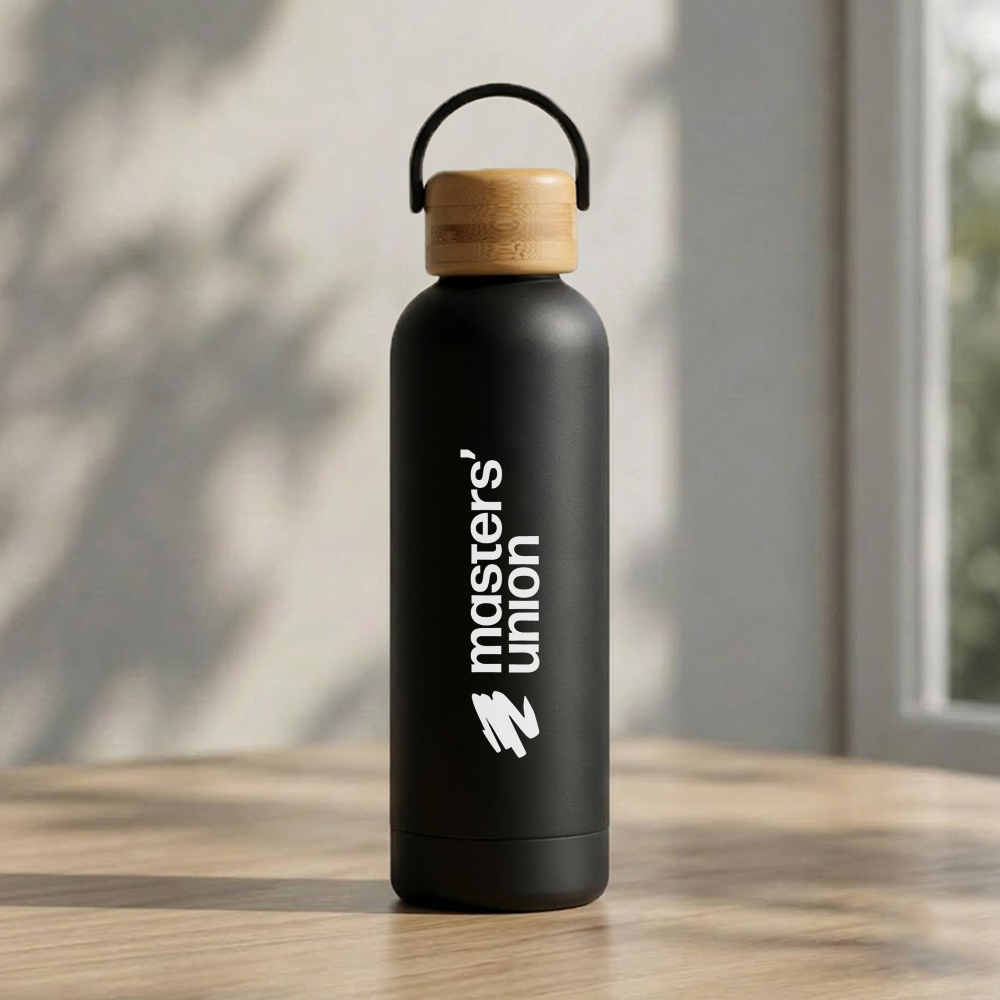Bamboo Luxe Bottle with logo