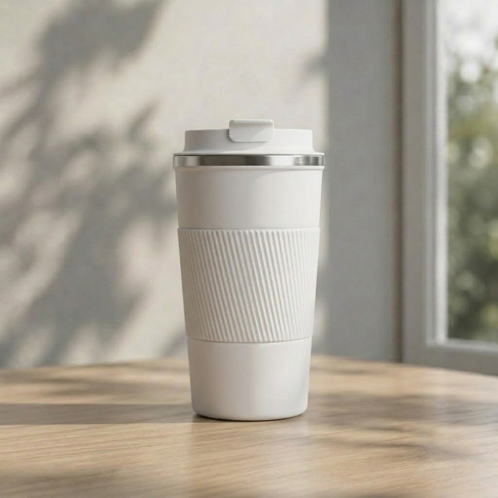 Classic White Travel Tumbler