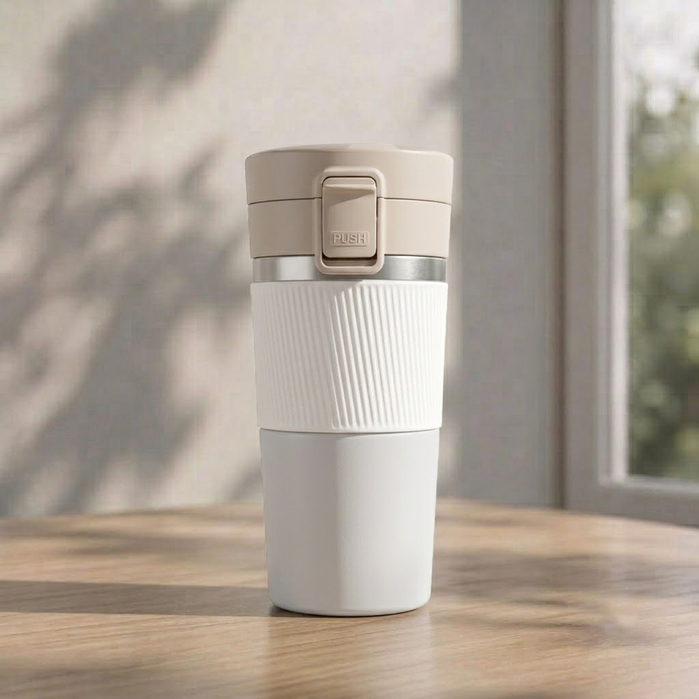 Premium White Travel Tumbler