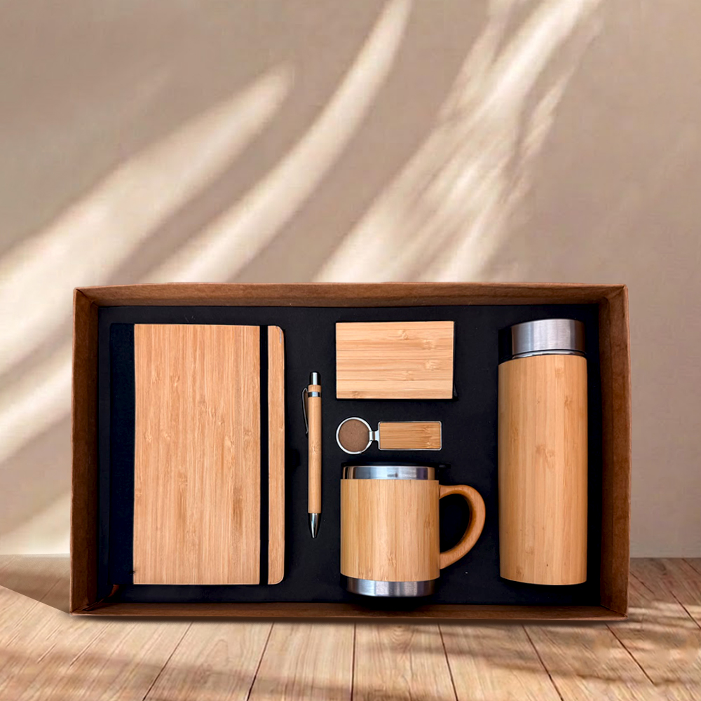 6 in 1 Bamboo Essential Hamper