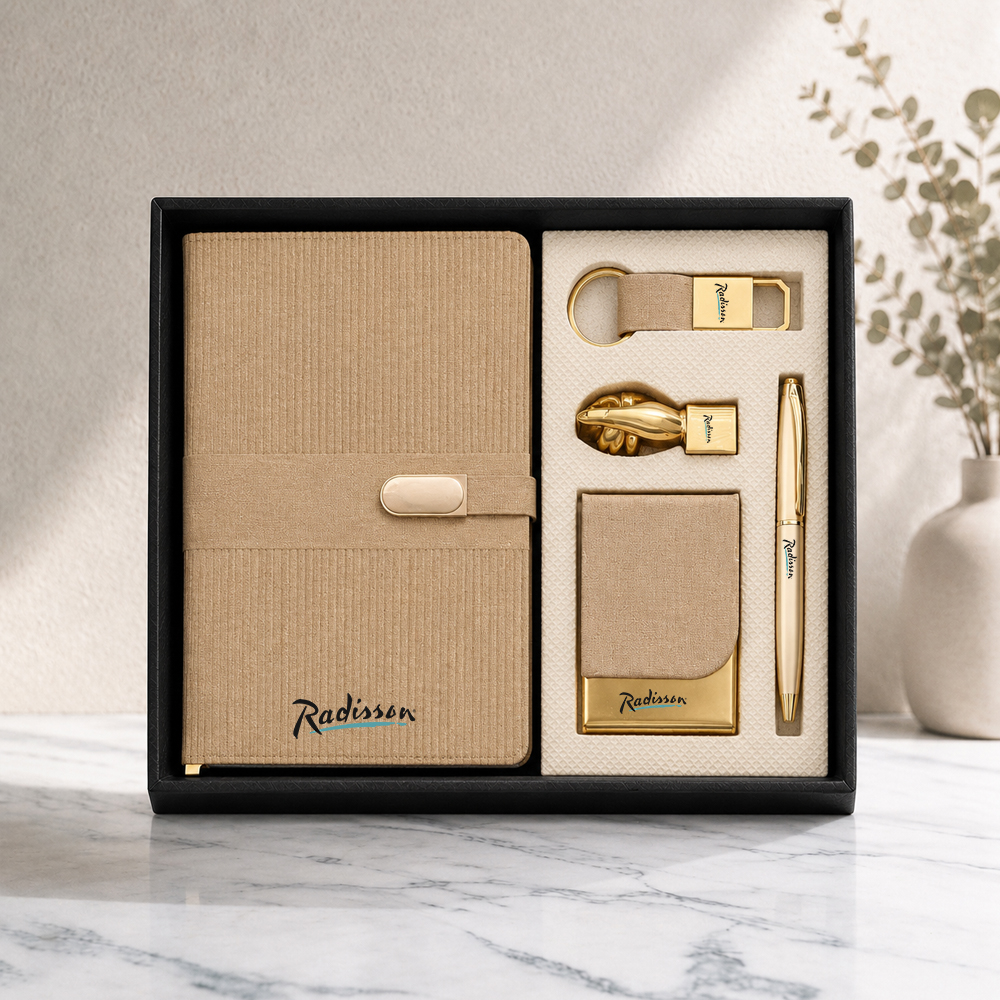5 in 1 Luxury Executive Gift Hamper with logo