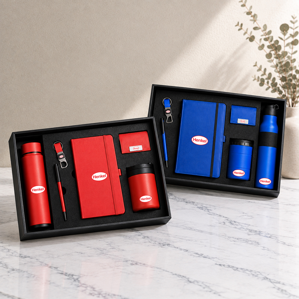 6 in 1 Deluxe Gift Hamper with logo