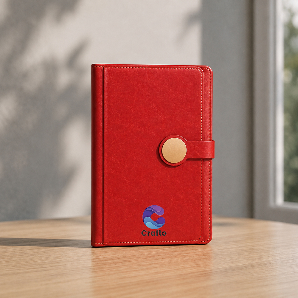 A5 Leatherette Diary with logo