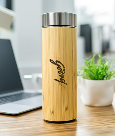 Bamboo Insulated Flask alternate view