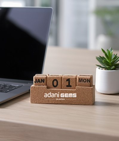 Cork Perpetual Calendar alternate view