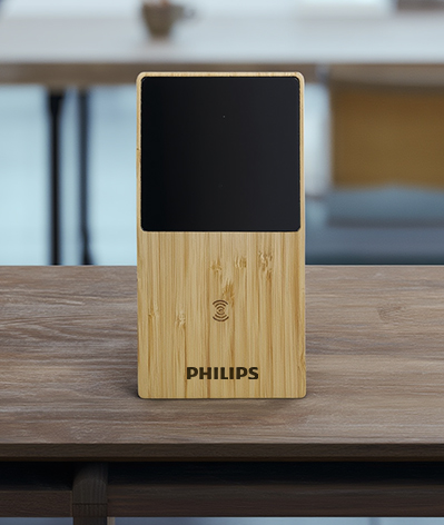 Bamboo Wireless Charger Stand alternate view