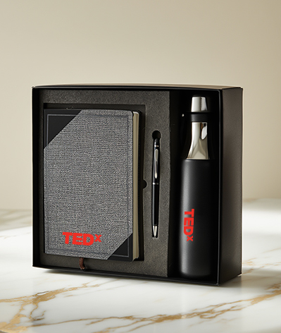 Classic Notebook & Flask Combo alternate view