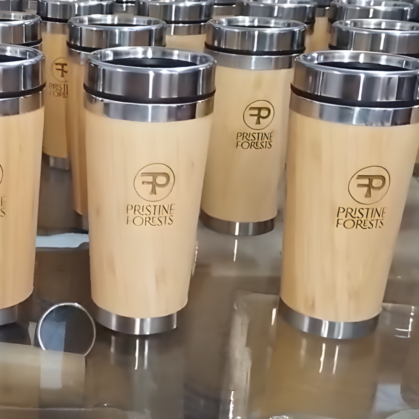 Pristine Forests bamboo tumblers