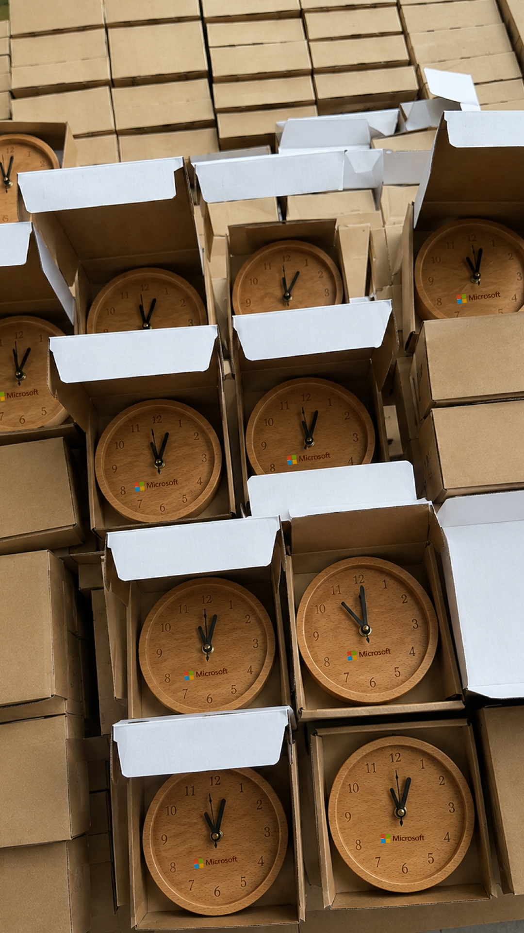 Microsoft wooden wall clocks