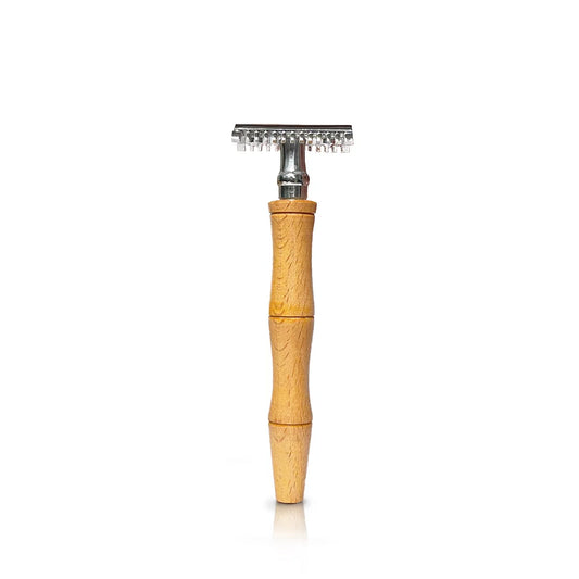 Eco-friendly bamboo safety razor for smooth shaving