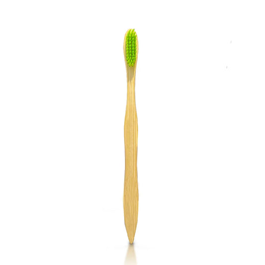 Eco-friendly Bamboo Toothbrush with Beige Handle