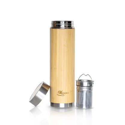 500ml bamboo and steel bottle, 12h cold, 6h hot retention