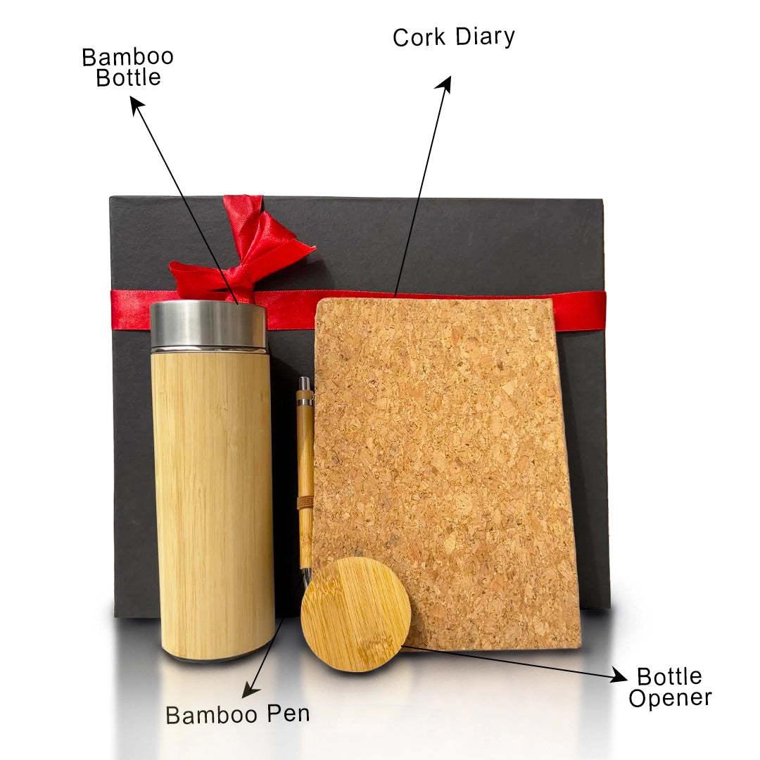 bamboo and steel corporate gift collection