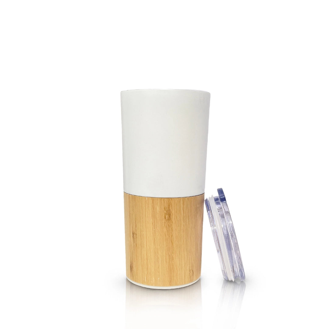 Lightweight 400g Bamboo Tumbler with Steel Interior